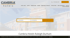 Desktop Screenshot of cambriasuitesrdu.com